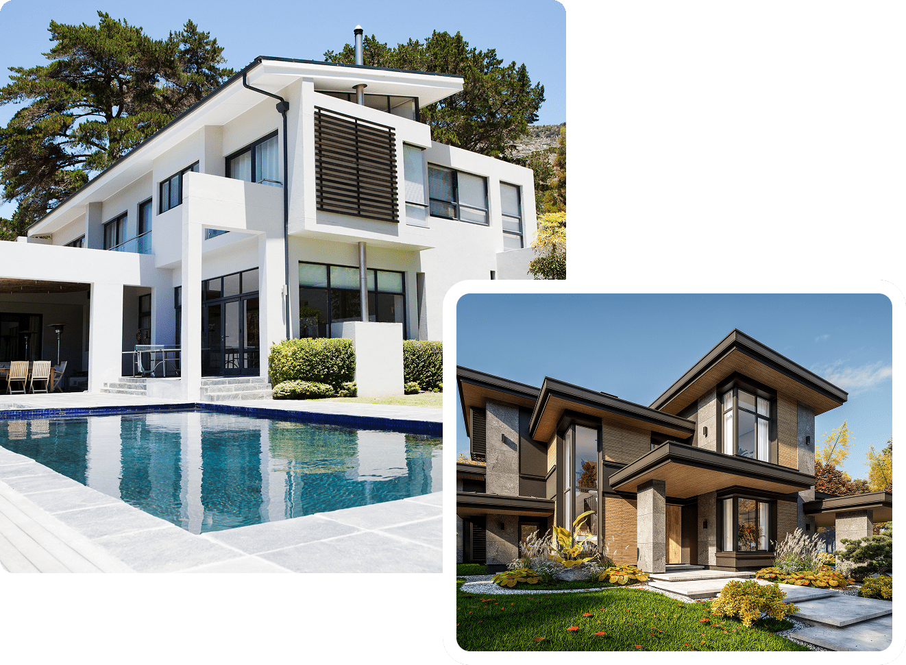 Modern house with pool