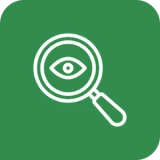 Search icon with eye motif